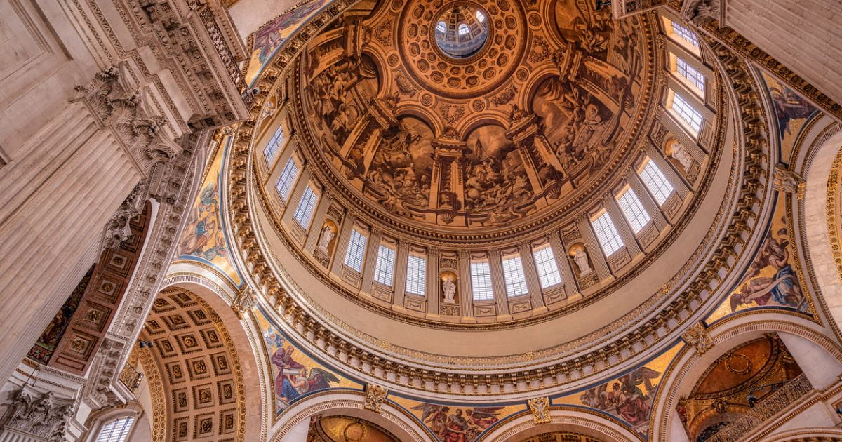 Ornate dome of St Pauls Cathedral London