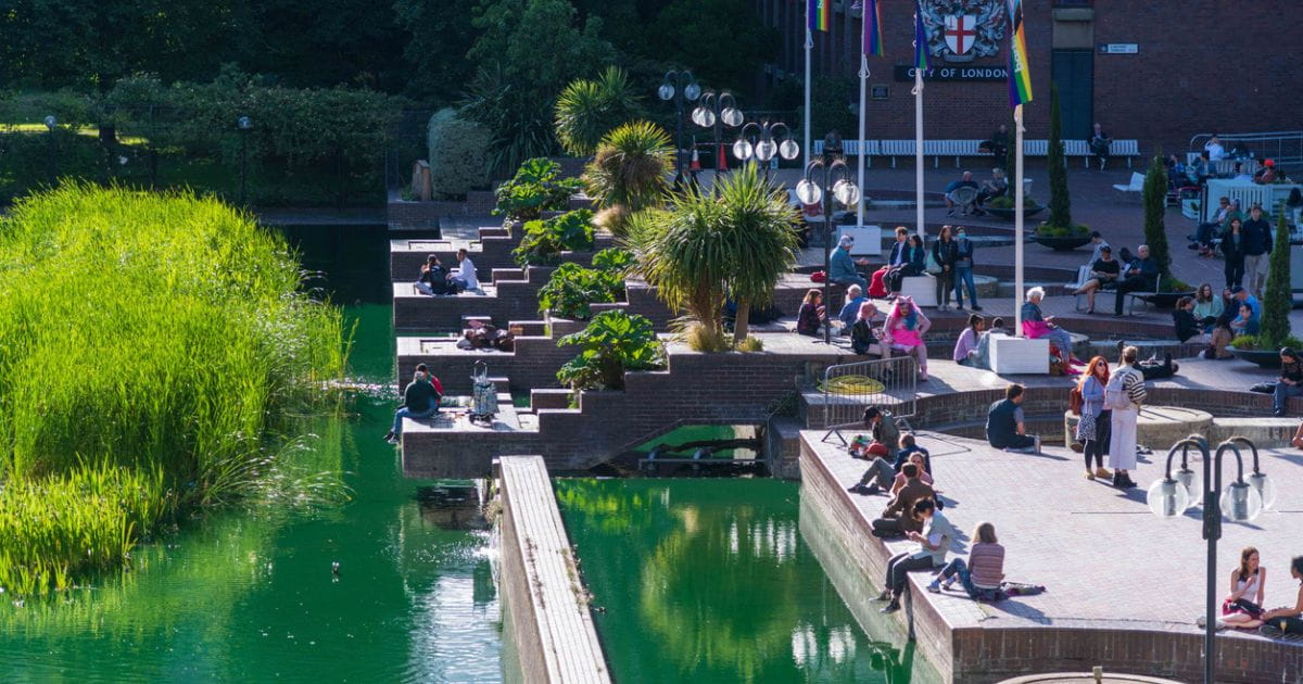 Stock image of the Barbican Centre London