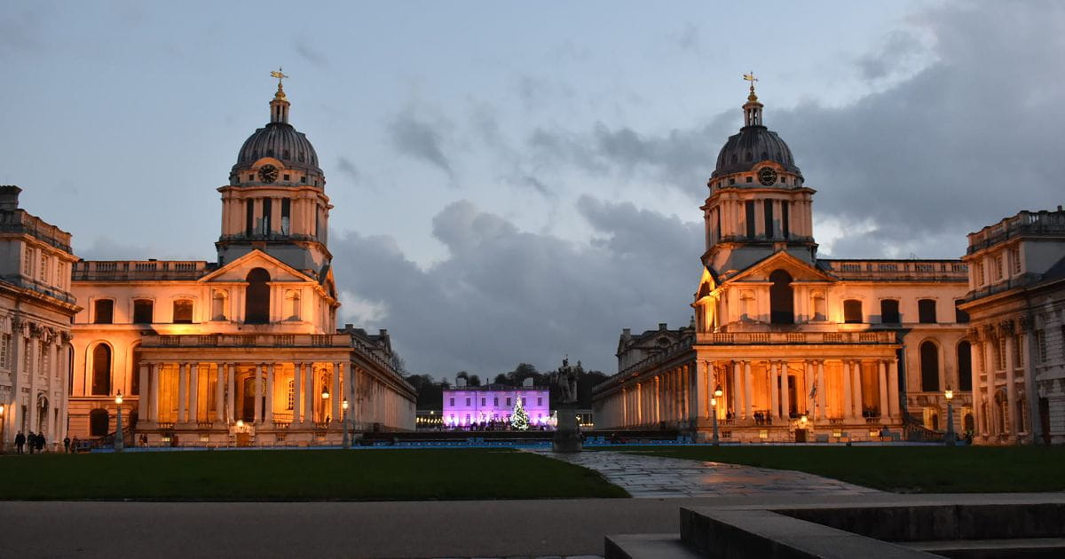 Old Royal Naval College at night