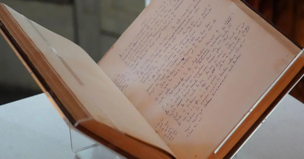 Original Orlando manuscript by Virginia Woolf at Knole in Kent