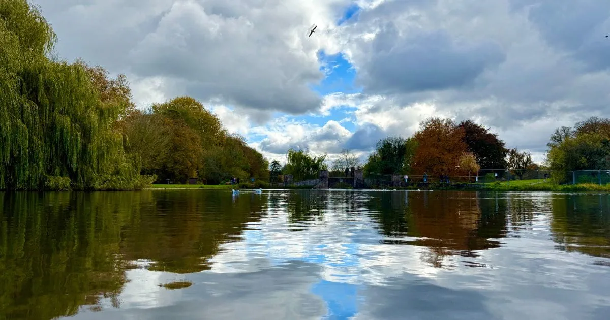 Chalk stream in St Albans