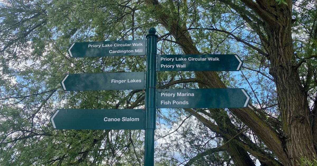 Priory park in Bedford