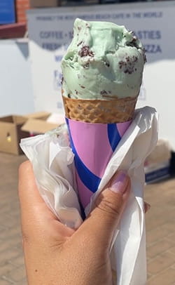 Close-up of an ice cream cone