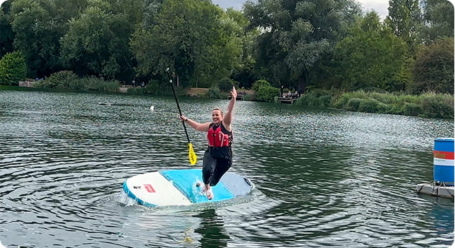 Paddleboarding in Welwyn Garden City
