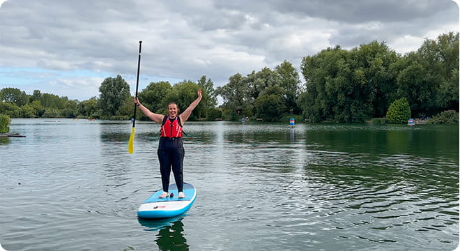Paddleboarding in Welwyn Garden City