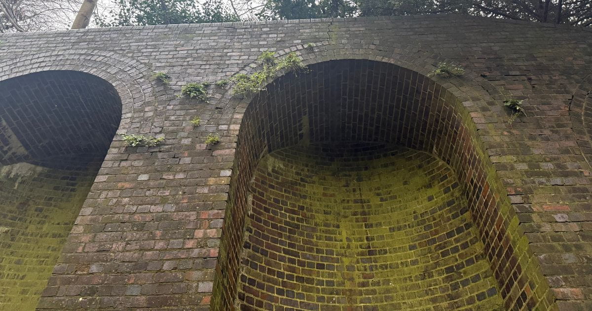 The Nickey Line south curve buttress