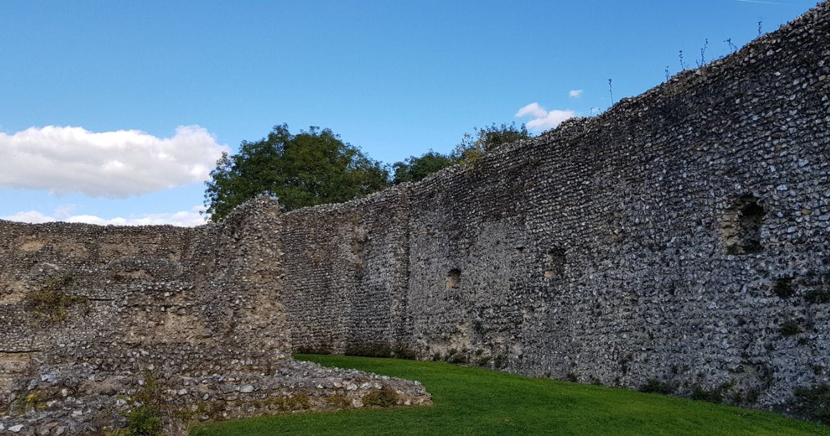 Eynsford Castle historic ruins Kent Norman