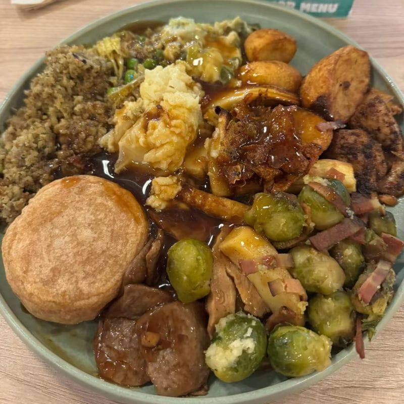 Unity Diner vegan roast dinner London