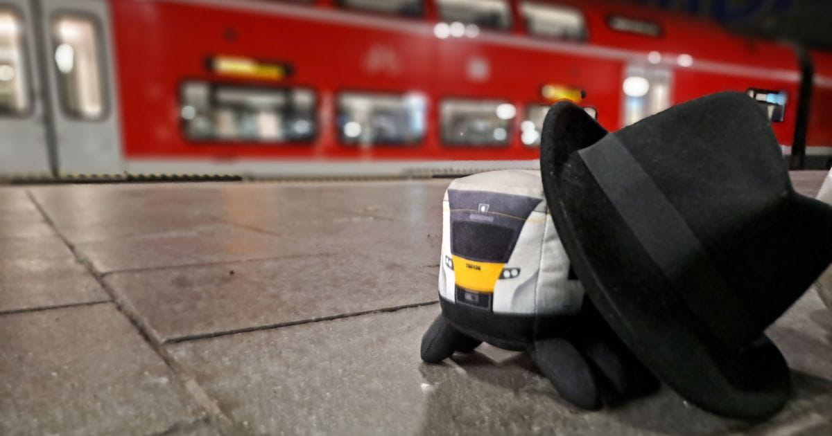 Thameslink plushie in Munich