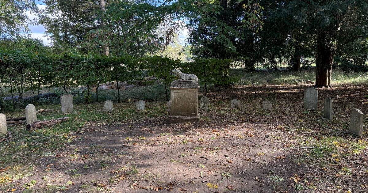 Dog cemetery at Wrest Park