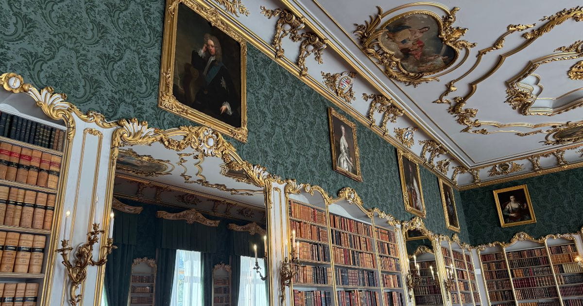 Ornate features inside the house at Wrest Park English Heritage